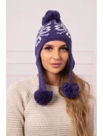 Dámske uši Balbina K381 tmavo fialové Dámske uši Balbina K381 tmavo fialové