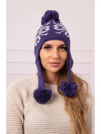 Dámske uši Balbina K381 tmavo fialové Dámske uši Balbina K381 tmavo fialové