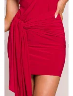 M841 Mini šaty so zaväzovaním vpredu - červené