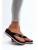 Dámske žabky na klinoch Big Star - čierne