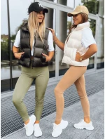 Dámske rebrované legíny LOOK AT ME green FashionStreet UY1572
