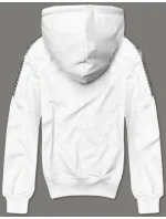 Biela pánska mikina s kapucňou (8B1100-1) Biela pánska mikina s kapucňou (8B1100-1)