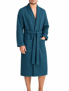 Pánsky župan Vestis Saimaa Teal Waffle Robe