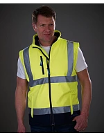 Yoko HV 006 Hi-Vis softshellová vesta 79.V006 hi vis yellow Yoko HV 006 Hi-Vis softshellová vesta 79.V006 hi vis yellow