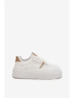 Damskie Sneakersy Na Platformie Big Star SS274359 Białe