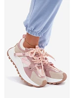 Tenisky na platforme z prírodného semišu GOE TT2N4022 pink Tenisky na platforme z prírodného semišu GOE TT2N4022 pink