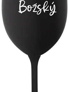 LORD OF GOD - čierny pohár na víno 350 ml