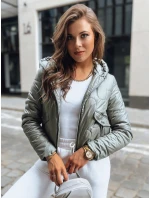Dámska prechodná prešívaná bunda LILYWOOL zelená FashionStreet TY3712 Dámska prechodná prešívaná bunda LILYWOOL zelená FashionStreet TY3712