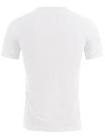Promodoro 3082 Pánske tričko „Slim Fit“ s výstrihom do V 40.3082 biele