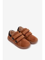 Kožené Sandály Barefoot Dětské Bartek 8600363 Světle hnědé