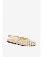 Dámské sandály Pletené Žluté Selviora