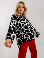 Sveter RV SW 14276.09X biela čierna Sveter RV SW 14276.09X biela čierna