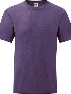 Tričko Fruit of the Loom Valueweight T 16.1036, fialová melírovaná