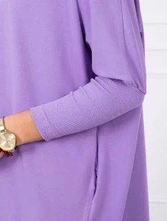 Oversize blúzka fialová