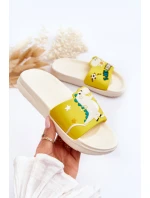 Dziecięce Klapki Dinozaur T-Rex Beżowe Bernis