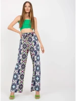 DHJ SP 13587 nohavice.66P čierna a modrá DHJ SP 13587 nohavice.66P čierna a modrá