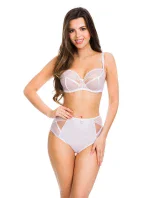 Vysoké dámske nohavičky DOTS 19057 White