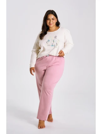 3470 DÁMSKE DLHÉ PYŽAMO MONICA 2XL-4XL