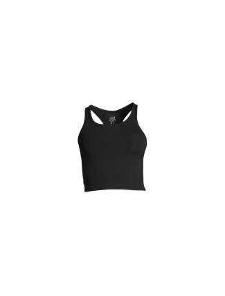 Športové tričko CASALL Crop Rib Racerback Black Športové tričko CASALL Crop Rib Racerback Black
