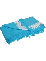 Kariban K 128 Plážový uterák Fouta 20.K128 tyrkysový/biely Kariban K 128 Plážový uterák Fouta 20.K128 tyrkysový/biely