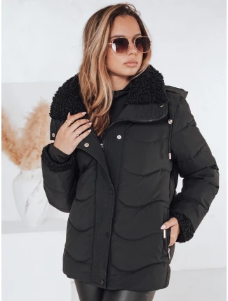 WARMMISS dámska prešívaná zimná bunda s kapucňou čierna FashionStreet TY4921 WARMMISS dámska prešívaná zimná bunda s kapucňou čierna FashionStreet TY4921