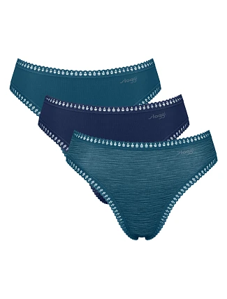 Dámske nohavičky GO Crush High leg C3P – Turquoise – tyrkys M024 – SLOGGI Dámske nohavičky GO Crush High leg C3P – Turquoise – tyrkys M024 – SLOGGI