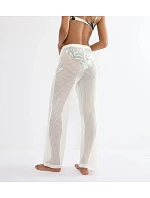 Plážové háčkované nohavice MyWear - SILK WHITE - TRIUMPH SILK WHITE - TRIUMPH