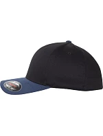 Flexfit 6277T/6277TT 6-panelová čiapka Flexfit Wooly Combed 55.277T čierna/námornícka modrá