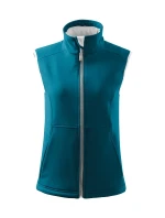 Dámska softshellová vesta Vision dark turquoise