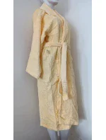 ACTION - Unisex froté župan so šálovým golierom sv. žltá - Veratex ACTION - Unisex froté župan so šálovým golierom sv. žltá - Veratex