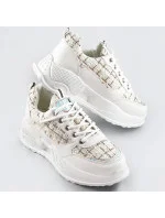 Biele dámske športové topánky (7003)