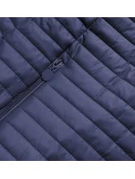 Tmavomodrá dámska obojstranná bunda s kapucňou 1 (SF732)