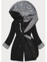 Dámska parka s kapucňou čierna (B8042-1026)