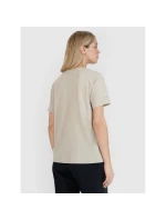 Dámske tričko oversize s potlačou 4F 4FWSS25TTSHF1994-83S