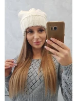 Dámska čiapka Danuta K331 dark ecru