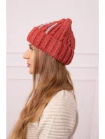 Dámska čiapka Selena K384 červená