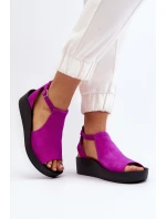 Zazoo 2914 Dámske semišové sandále Fuchsia Zazoo 2914 Dámske semišové sandále Fuchsia