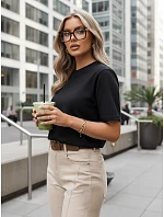 SWAN dámske tričko čierne FashionStreet RY2537 SWAN dámske tričko čierne FashionStreet RY2537