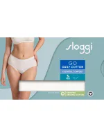 Dámske bavlnené midi nohavičky GO Daily 3P - WHITE - biele 00GZ - SLOGGI Dámske bavlnené midi nohavičky GO Daily 3P - WHITE - biele 00GZ - SLOGGI