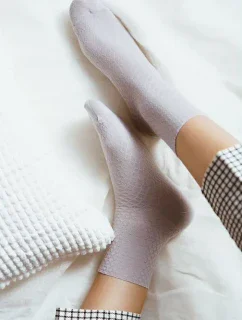 Ponožky Steven art.125 Bambusové dámske kockované bez potlače 35-40