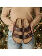 Dámske žabky Birkenstock Arizona Soft Footbed Oiled Leather Habana (0452763)