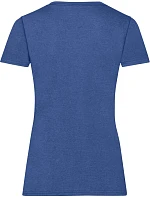 Fruit of the Loom Lady-Fit Valueweight T Dámske tričko 16.1372 retro melírované kráľovské modré