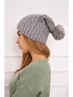 Fleecová čiapka Paulina K227 sivá