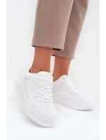 Sneakersy Damskie Na Platformie Big Star SS274590 HI-POLY SYSTEM Białe