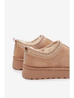 Śniegowce Dziecięce Z Haftem Beżowe Prina