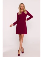 Dámske šaty S419 Bordeaux - Stylove