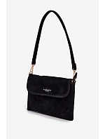 Malá Kabelka Listonoska Z Eko Semiše Černá Lucelle