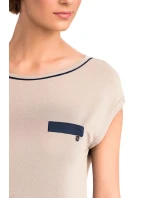 Vamp - Krátka dámska nočná košeľa BEIGE SOLEIL S 14191 - Vamp Vamp - Krátka dámska nočná košeľa BEIGE SOLEIL S 14191 - Vamp