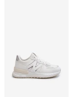 Sneakersy Damskie Z Eko Skóry Białe Kaimans