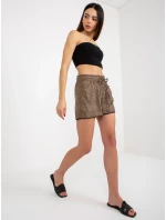 Dámske šortky D73770M61531KG hnedé - FPrice